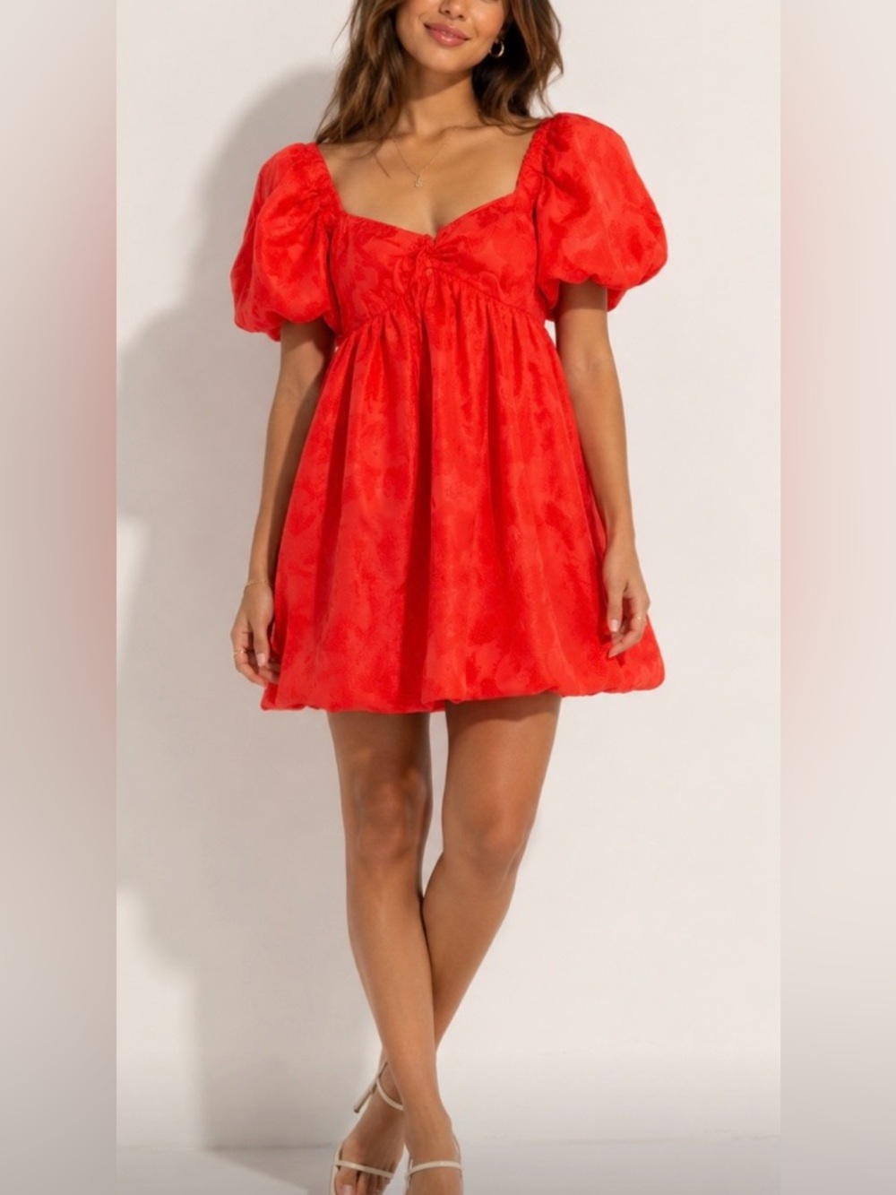 Future Collective x Gabriella Karefa-Johnson Orange Puff Sleeve Dress M Target